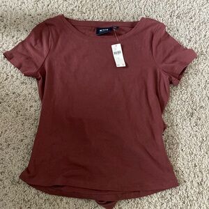 NWT Maeve by Anthropologie Peek-a-boo tee.